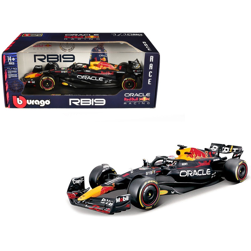 Red Bull Racing RB19 #1 Max Verstappen “Oracle” Champion Formula One F1 World Championship (2023) “Race” Series 1/18 Diecast Model Car by Bburago