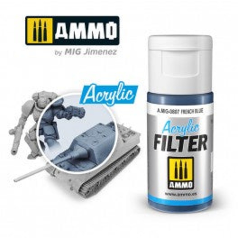 AMMO – 0807 Acrylic FILTER French Blue
