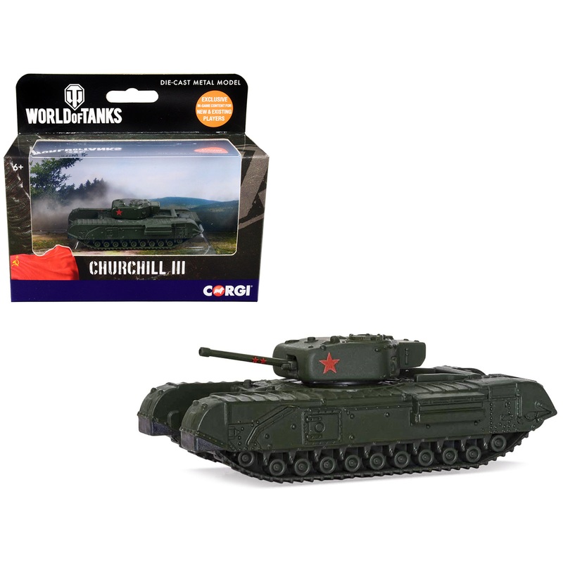 Churchill Mk III Infantry Tank USSR “World of Tanks” Video Game Diecast Model by Corgi