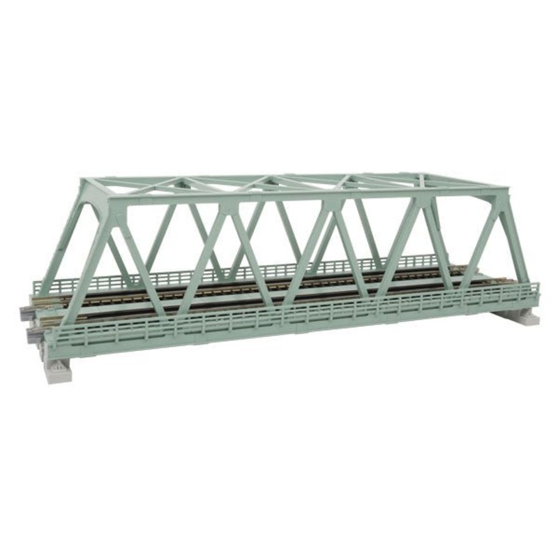 Kato 20-439 N, Double Truss Bridge, 9 3/4″, (248mm), Light Green, 1pc
