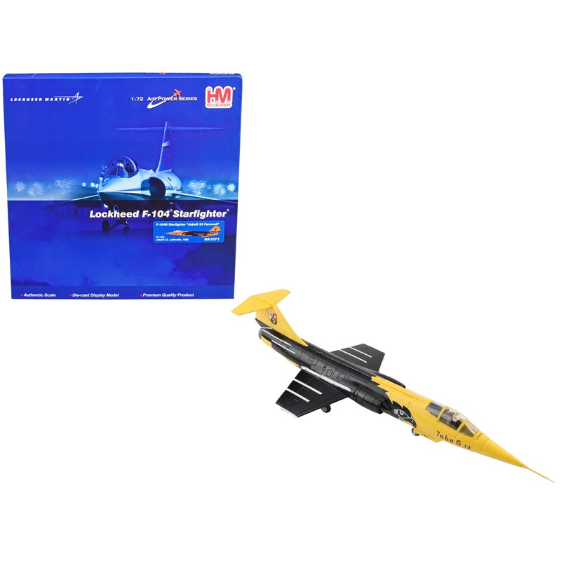 Lockheed F-104G Starfighter Fighter Aircraft “JaboG 33 Farewell” JaboG 33. Luftwaffe (1985) “Air Power Series” 1/72 Diecast Model by Hobby Master