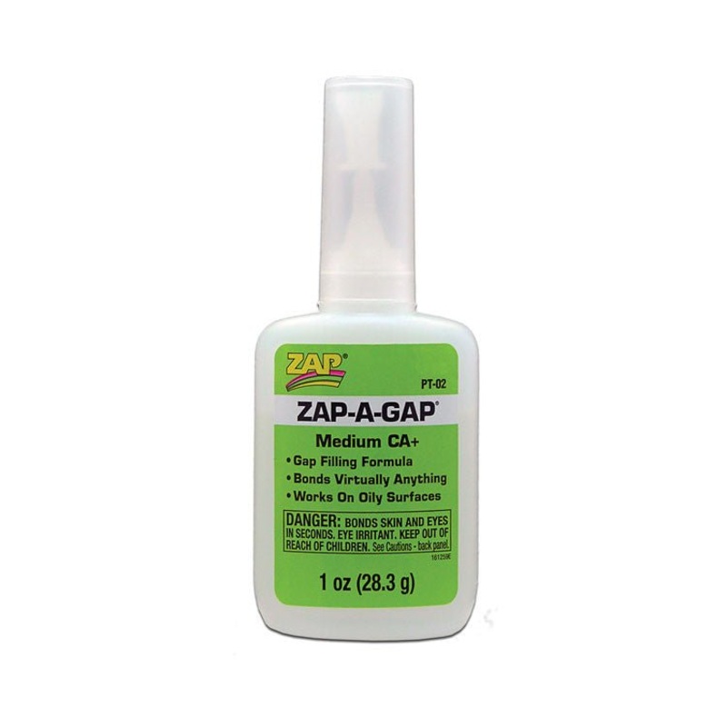 Zap-A-Gap PT-02 Medium CA+, Gap Filling, 1 Oz.