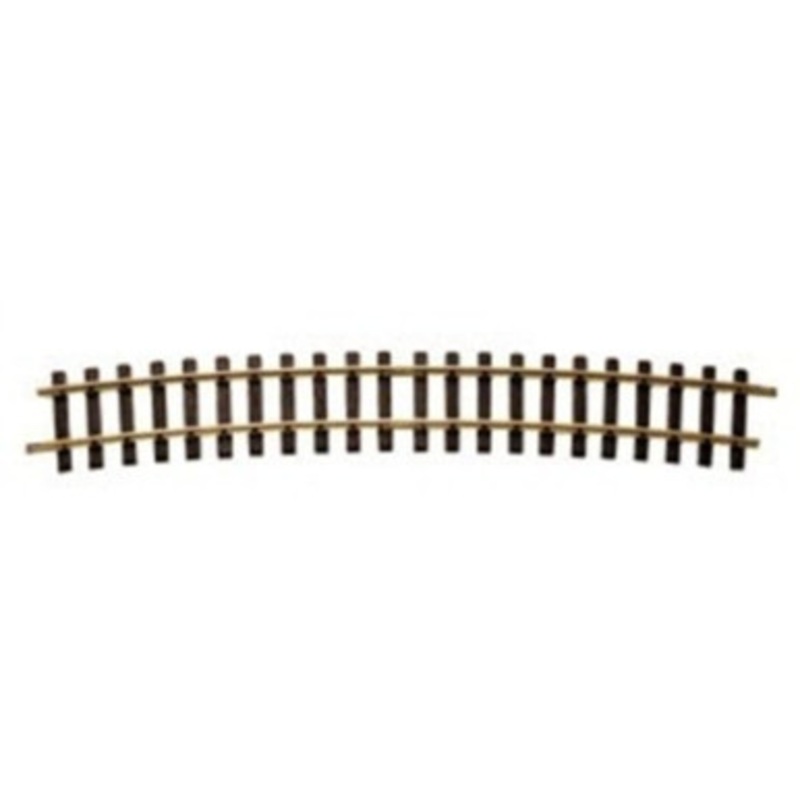 LGB 18000 G Scale Track R5 Curve 15 Degrees Brass Rails