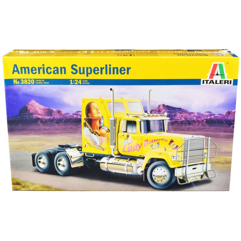 Skill 5 Model Kit American Superliner Truck Tractor “Lady Butterfly” 1/24 Scale Model by Italeri