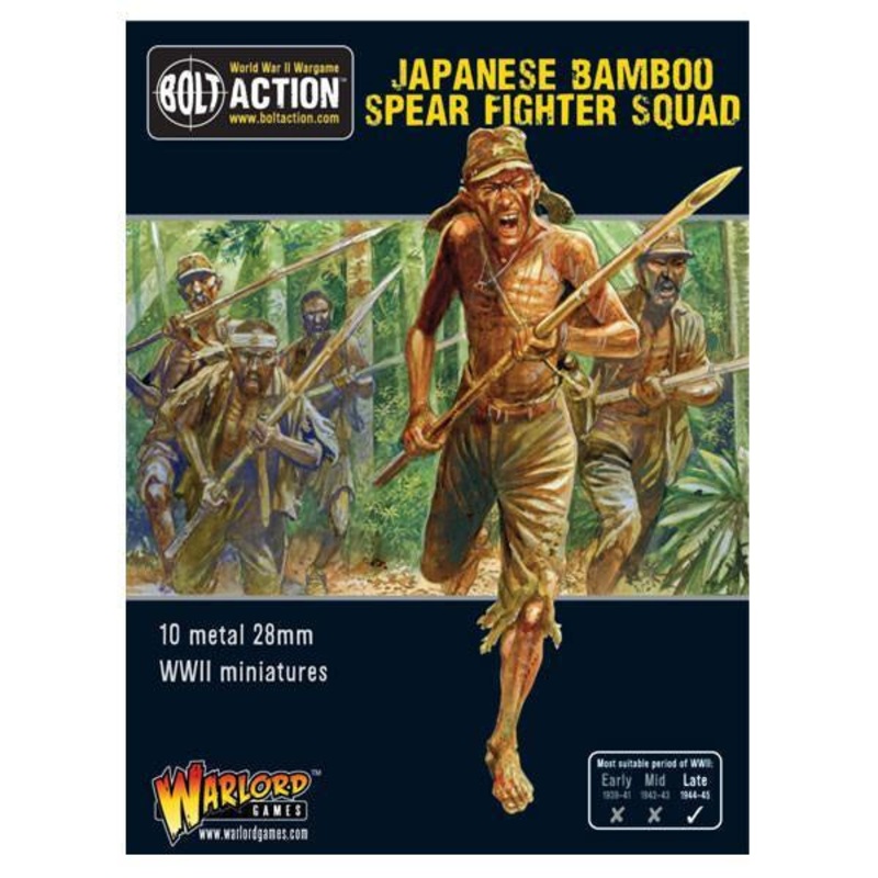 Warlord – Bolt Action: Japanese Bamboo Spear Fighter Squad (Metal)