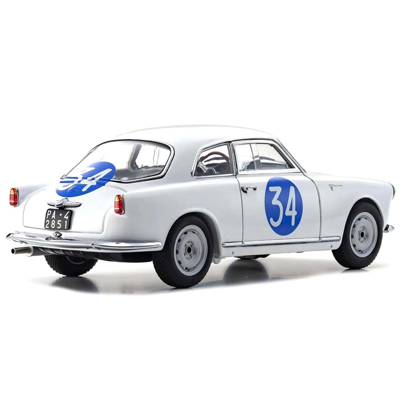 Alfa Romeo Giulietta SV #34 Emanuele – Aldebaran “Targa Florio” (1960) 1/18 Diecast Model Car by Kyosho