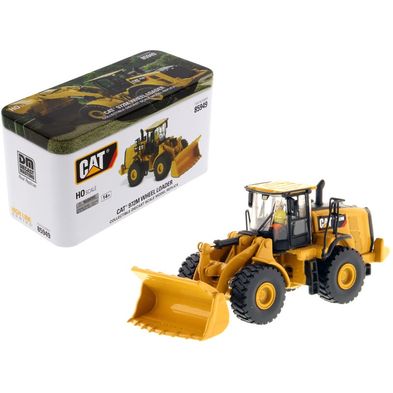 CAT Caterpillar 972M Wheel Loader with Operator “High Line” Series 1/87 (HO) Scale Diecast Model by Diecast Masters