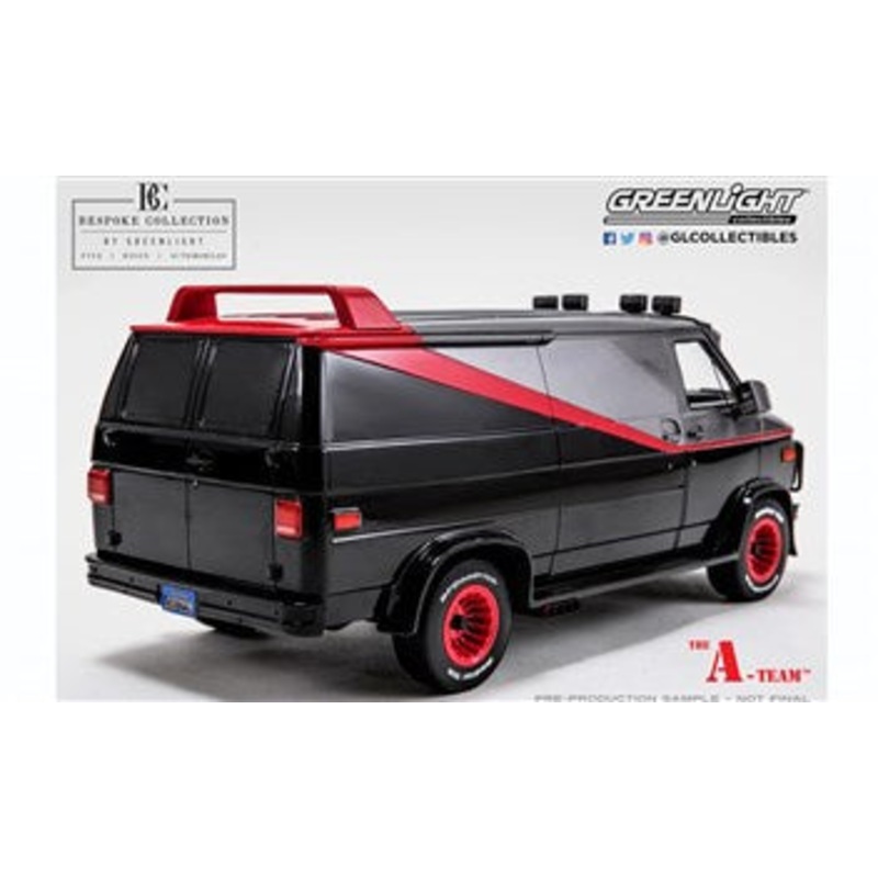 Greenlight – 1/12 GMC Vandura Bespoke Collection The A-Team Resin (Black)