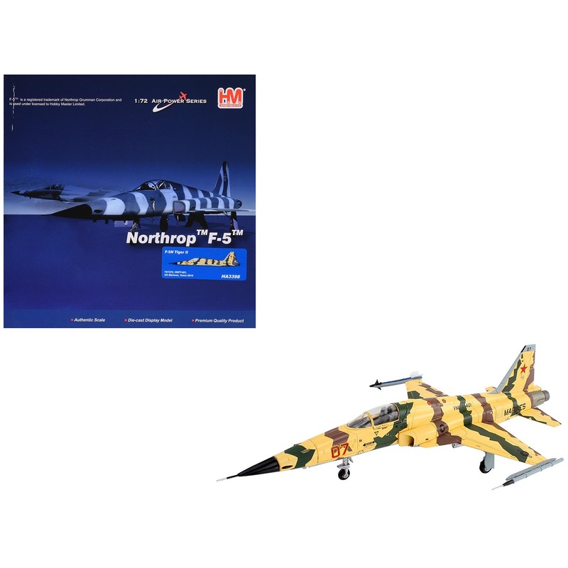 Northrop F-5N Tiger II Aircraft “VMFT-401 Snipers MCAS Yuma AZ” United States Marine Corps “Air Power Series” 1/72 Diecast Model by Hobby Master