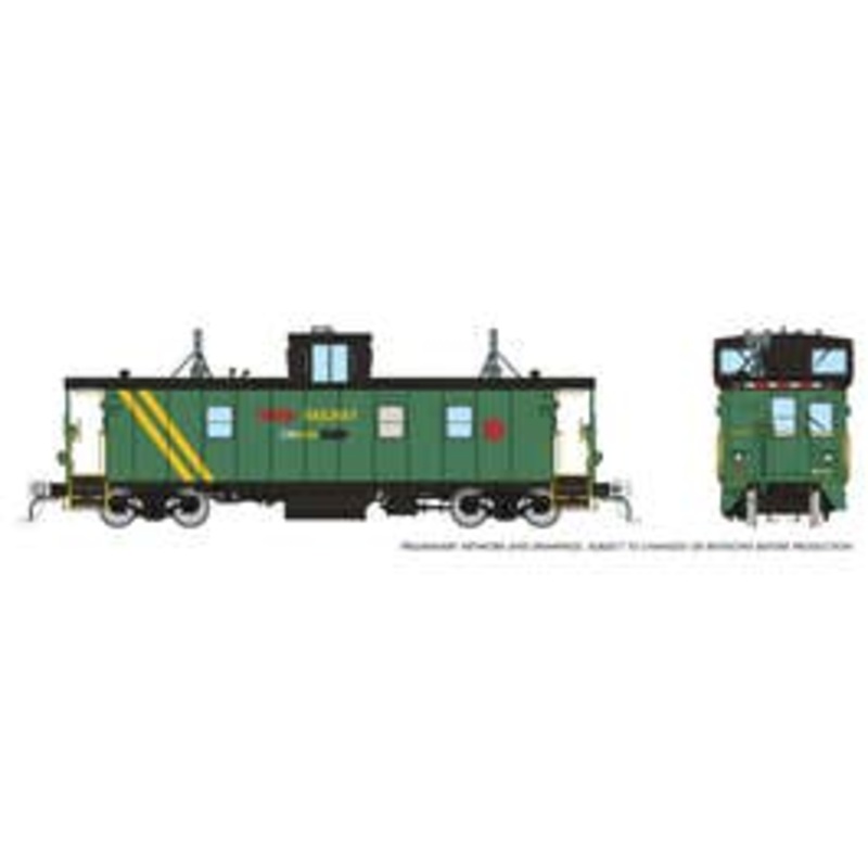 Rapido 166038 HO HS Caboose: CN – Patched ex-OCR, ex-DEVCO: #9106