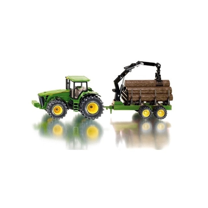Siku – 1/50 John Deere 8430 Tractor w/ Forestry Trailer