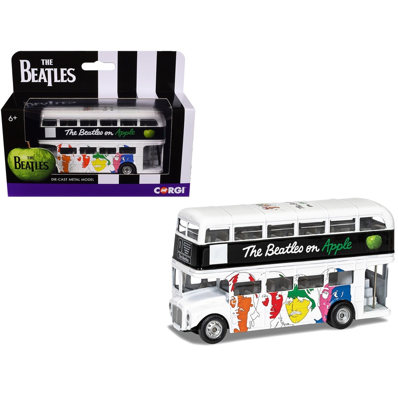 The Beatles London Double Decker Bus “The White Album” White Diecast Model Car by Corgi