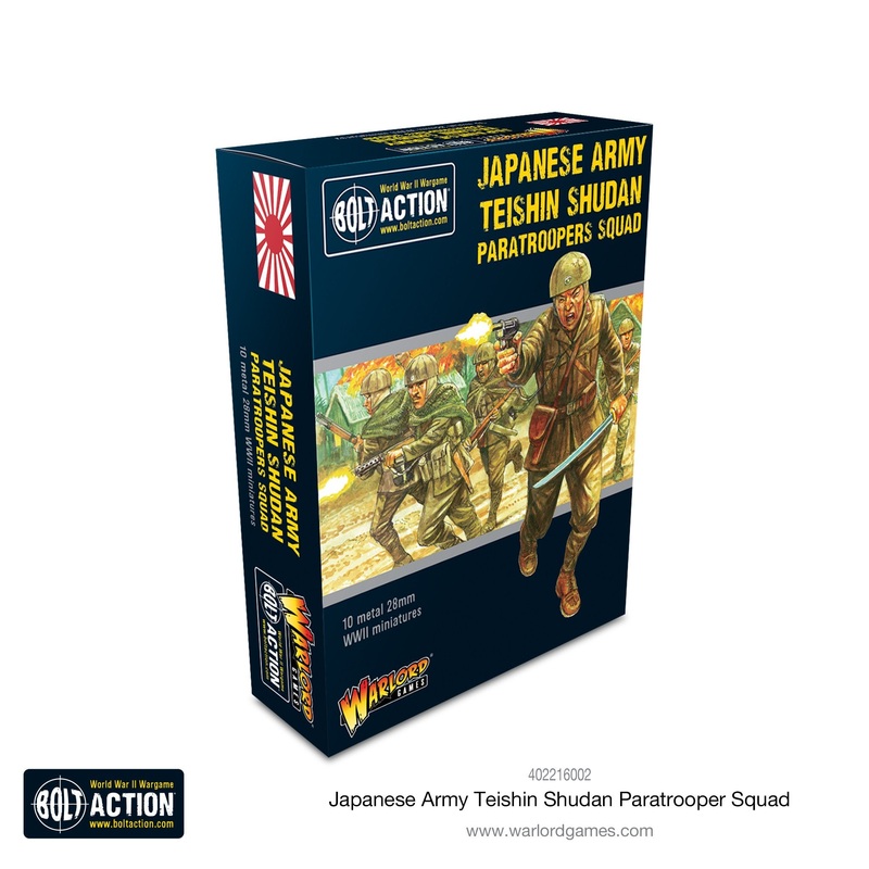Warlord – Bolt Action: Japanese Army Teishin Shudan Paratrooper Squad (Metal)
