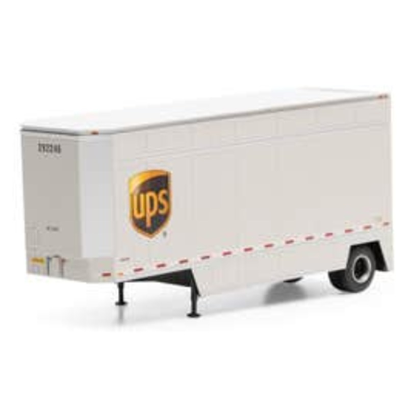 Athearn #90209 28' Drop Sill Trailer UPS w/Shield #292246