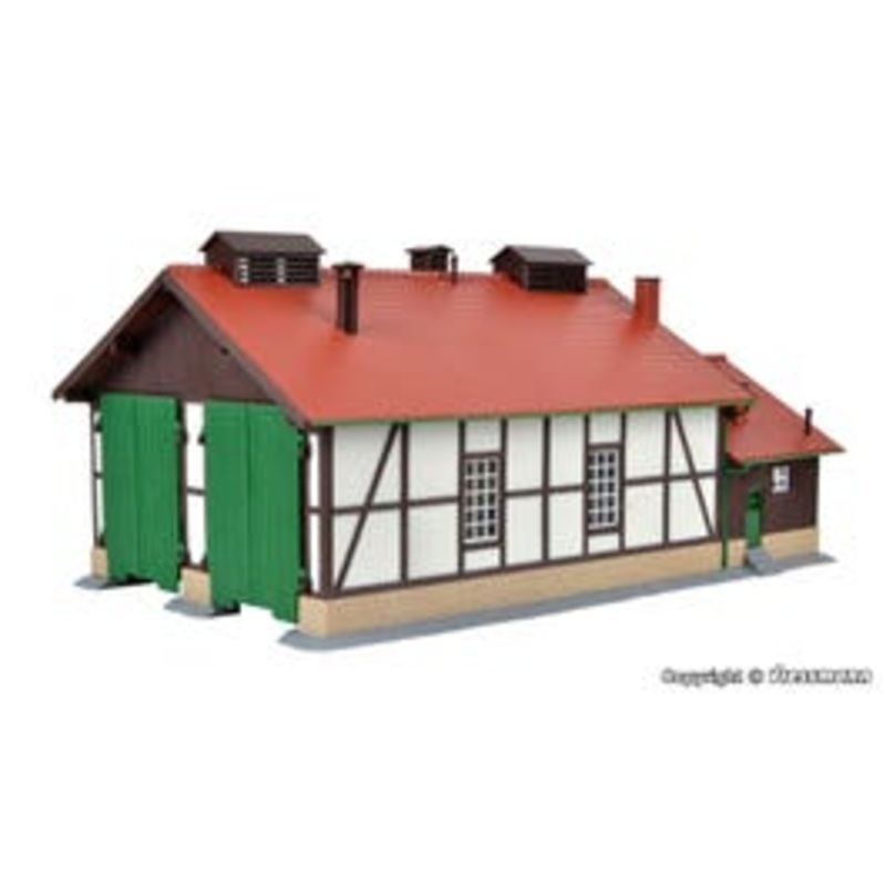 Kibri 39438  HO Loco shed, double track kit