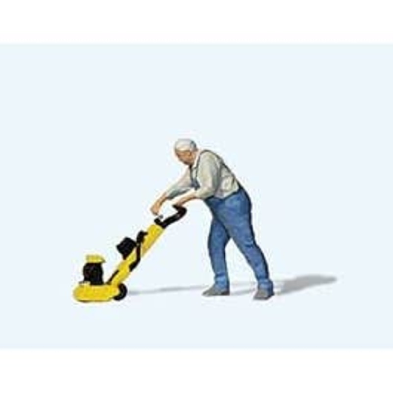 Preiser 28262  HO Man with Floor Waxer