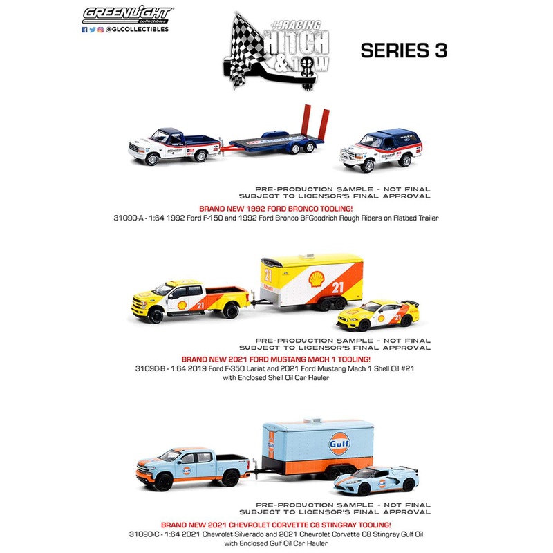 Greenlight – 1/64 Racing Hitch And Tow Series 3 (Sold Individually)