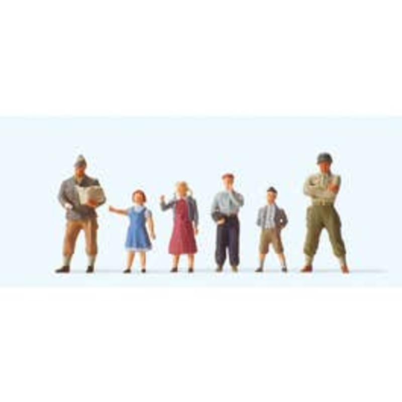 Preiser 10613  HO US Soldiers with Children