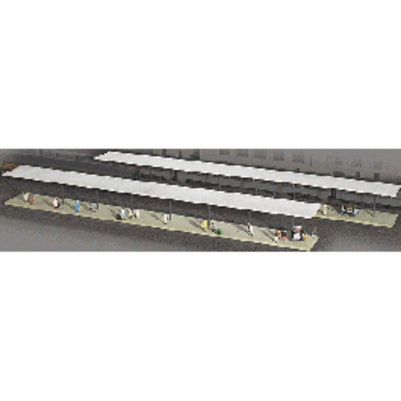 Walthers #933-3258 Butterfly-Style Station Platform Shelter — Kit