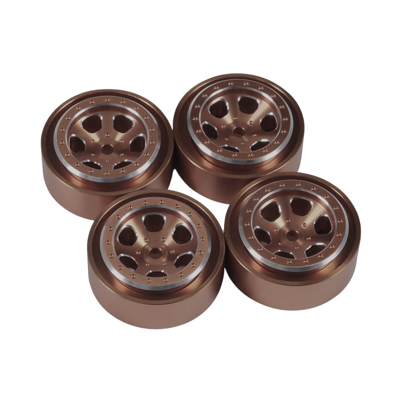 Details – CNC Aluminium Beadlock for TRX-4M Orange (072B)