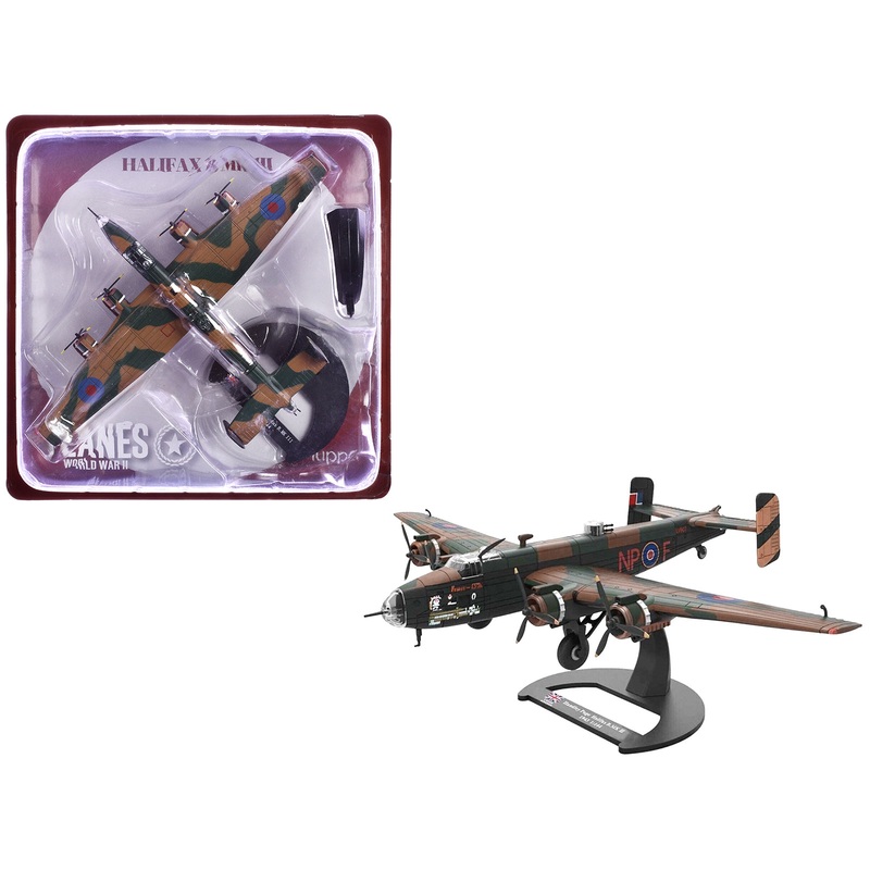 Handley Page Halifax B.MK III Bomber Aircraft “No. 158 Squadron RAF Lissett Yorkshire” Royal Air Force (1944) “Planes of World War II” Series 1/144 Diecast Model Airplane by Luppa