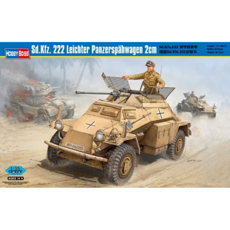 Hobby Boss – 1/35 Sd.Kfz. 222 Leichter Panzerspahwagen 2cm (82442)