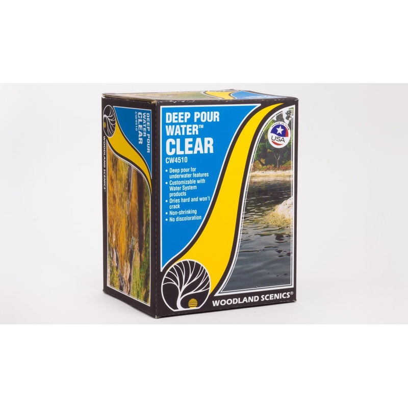 Woodland Scenics 4510, Deep Pour Water, Clear, 8oz Deep Pour Clear