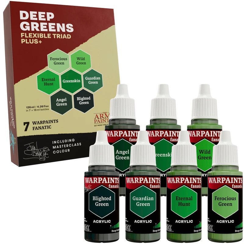 Army Painter – Flexible Triad PLUS+: Deep Greens Paint set