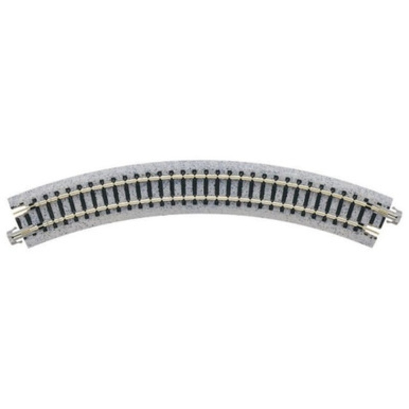 Kato 20-170 N Scale Unitrack 216mm (8 9/16″) Radius 45-Degree Curve Track (4)