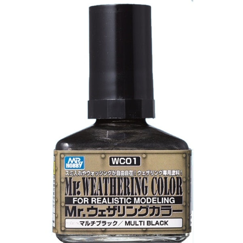 Mr.Hobby – WC01 Mr.Weathering Color  Multi Black
