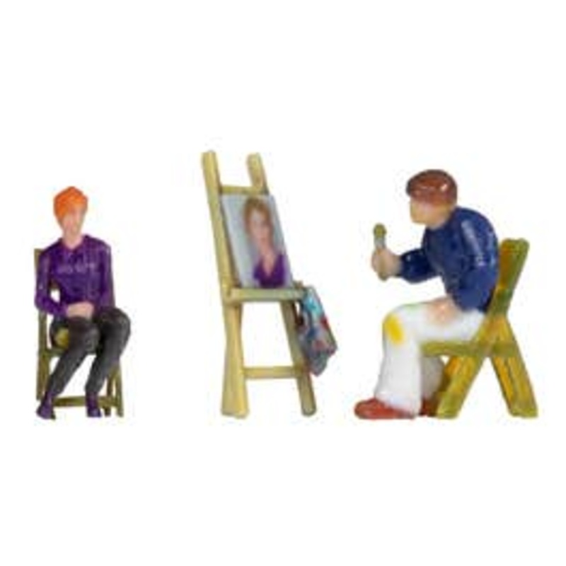 NOCH 10415  HO Painter with Model and Easel