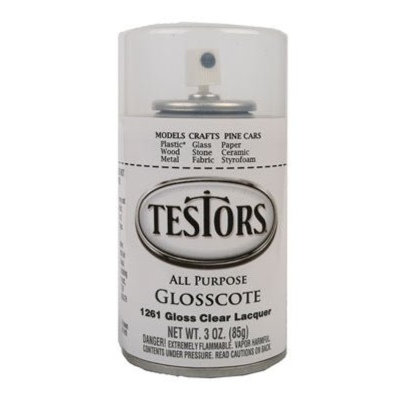 Testors 1261, Glosscote, 3oz Spray Can