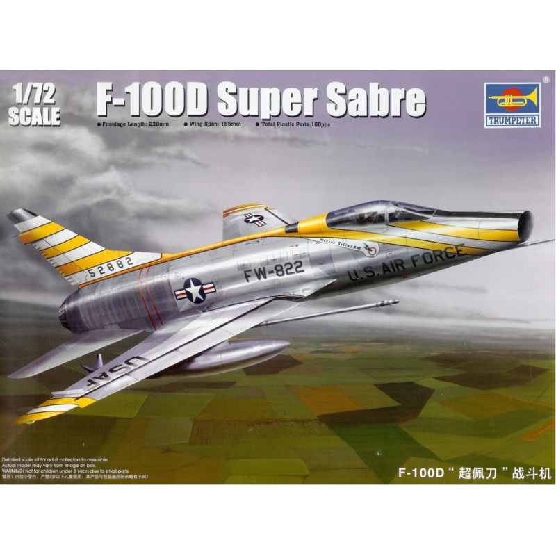 Trumpeter – 1/72 F-100D Super Sabre
