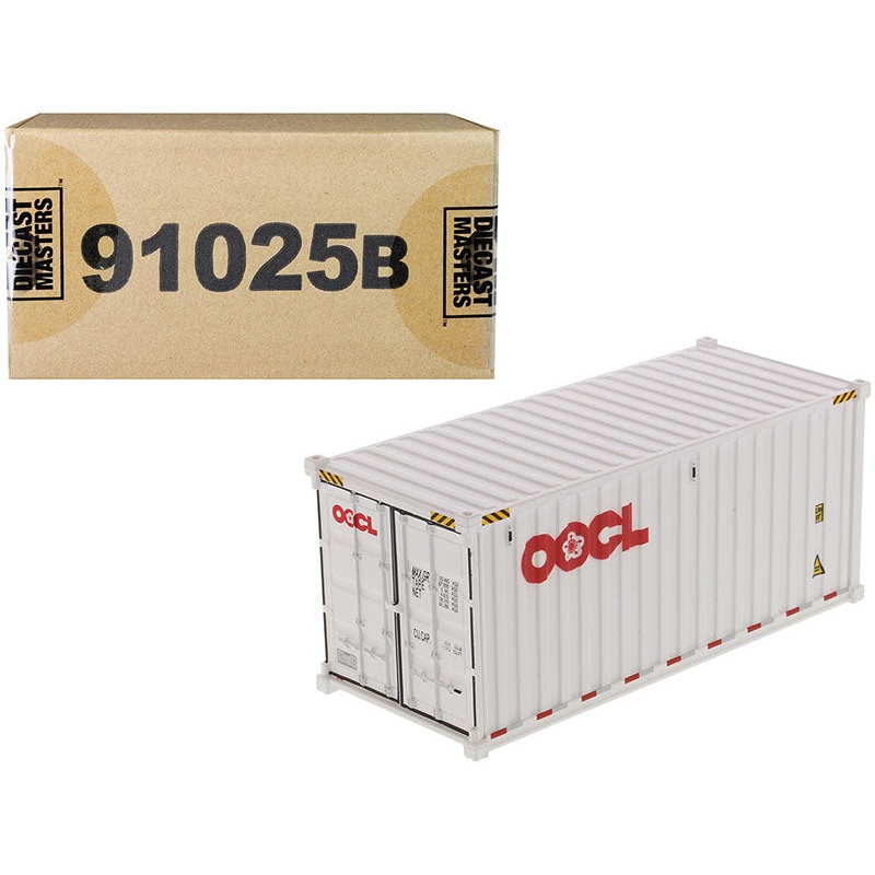 20′ Dry Goods Sea Container “OOCL” White “Transport Series” 1/50 Model by Diecast Masters