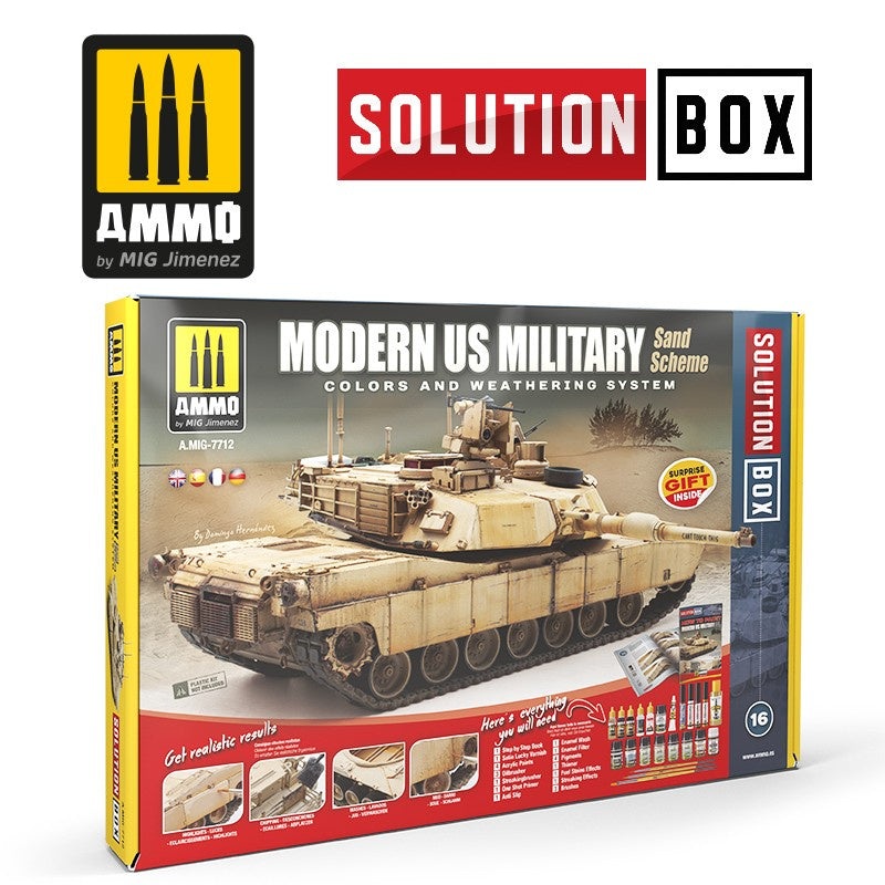AMMO – SOLUTION BOX  Modern US Military Sand Scheme