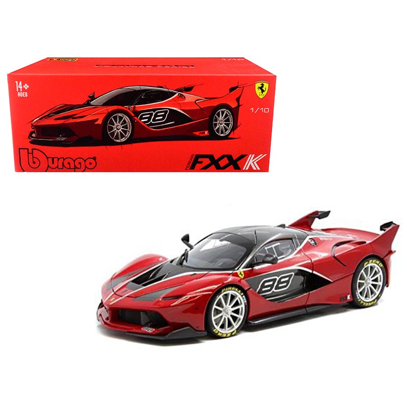 Ferrari FXX-K #88 Red “Signature Series” 1/18 Diecast Model Car by Bburago