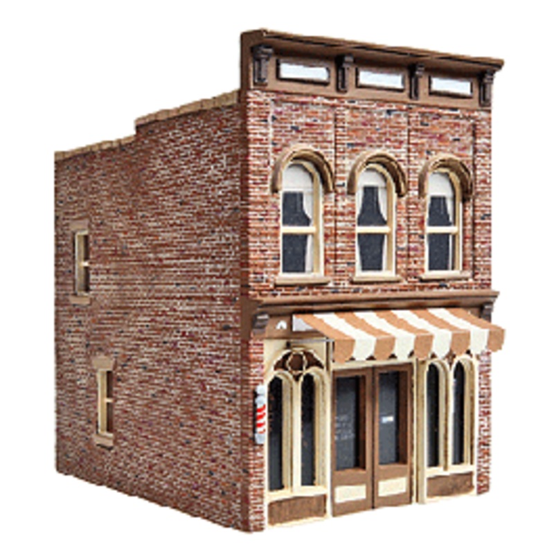 Walthers #933-3471 Vic's Barber Shop — Kit (Plastic)