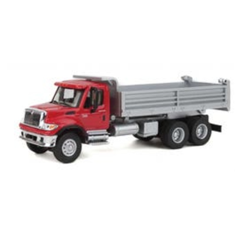 Walthers #949-11662 International 7600 3-Axle Heavy-Duty Dump Truck – Red