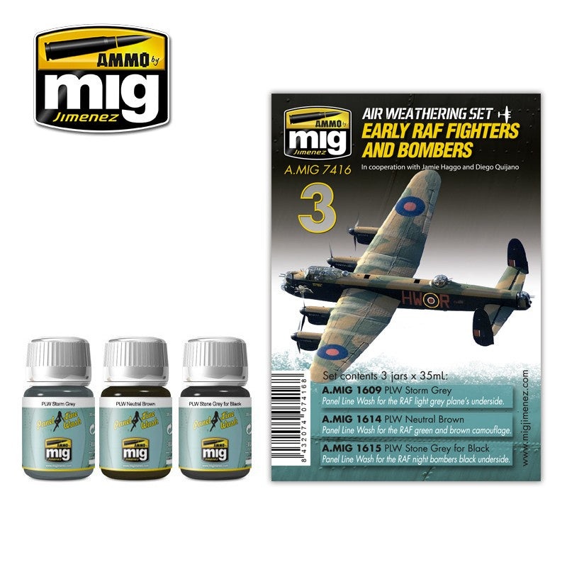 AMMO – 7416 Early RAF Fighters And Bombers (Air Weathering Set)