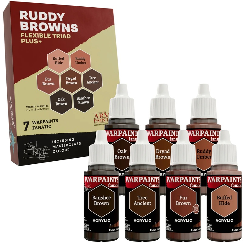 Army Painter – Flexible Triad PLUS+: Ruddy Browns Paint set