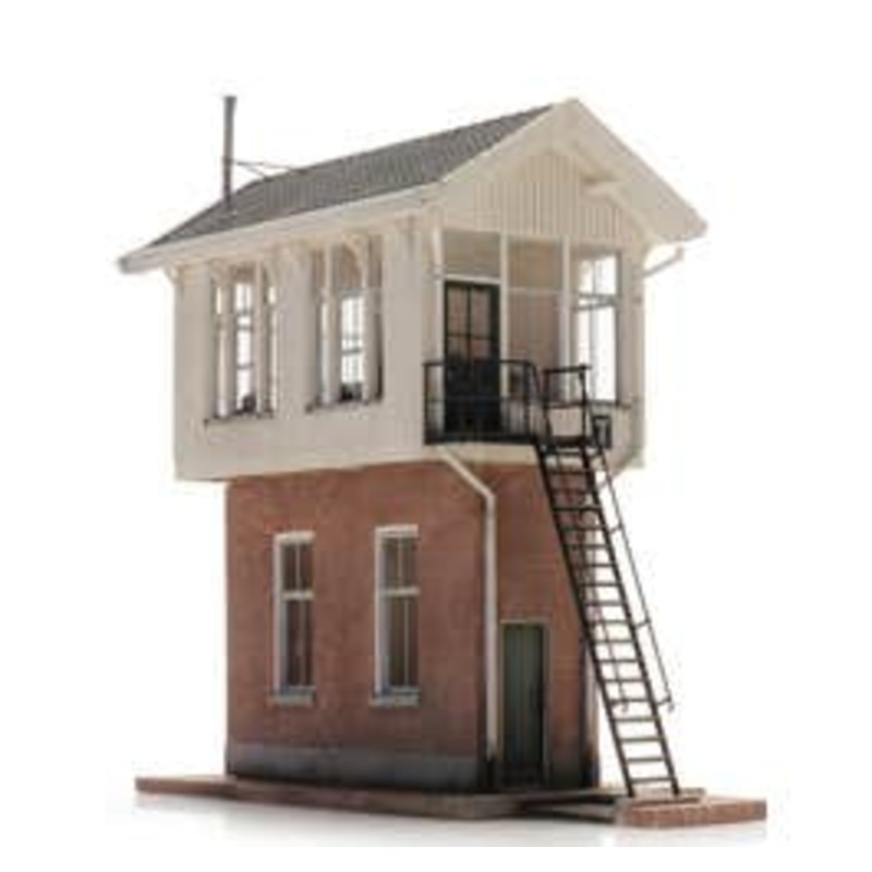 Artitec 10.413  HO Signal box Post T Kit With Interior Kit