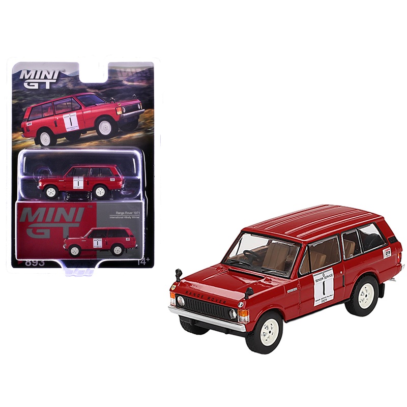 Range Rover RHD (Right Hand Drive) #1 Roger Crathorne Winner “International Hill Rally” (1971) Limited Edition 1/64 Diecast Model Car by Mini GT