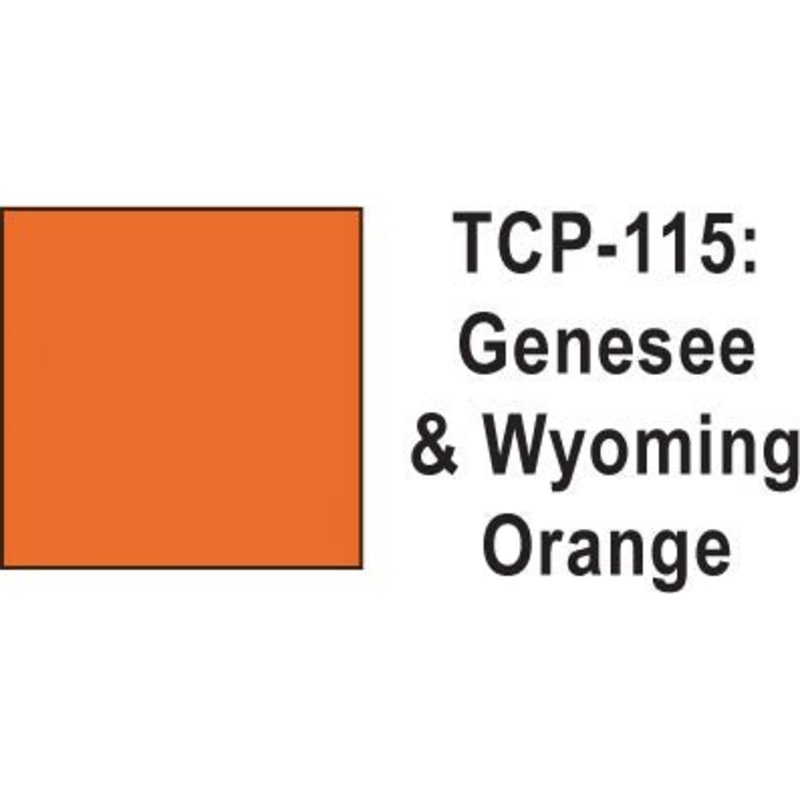Tru Color TCP-115 Genesee and Wyoming Orange Paint 1 ounce
