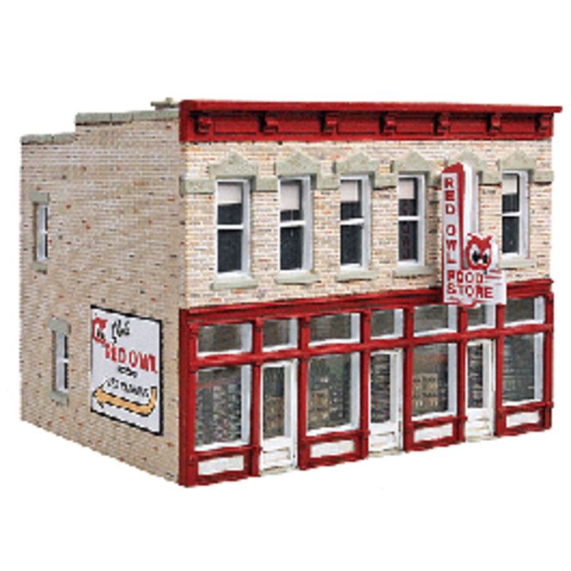 Walthers #933-3472 Jim's Red Owl — Kit (Plastic)