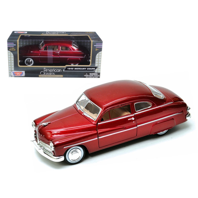 1949 Mercury Red 1/24 Diecast Model Car by Motormax