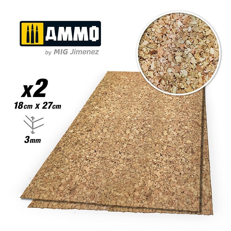 AMMO – Create Cork – Thick Grain (3mm) 2pcs