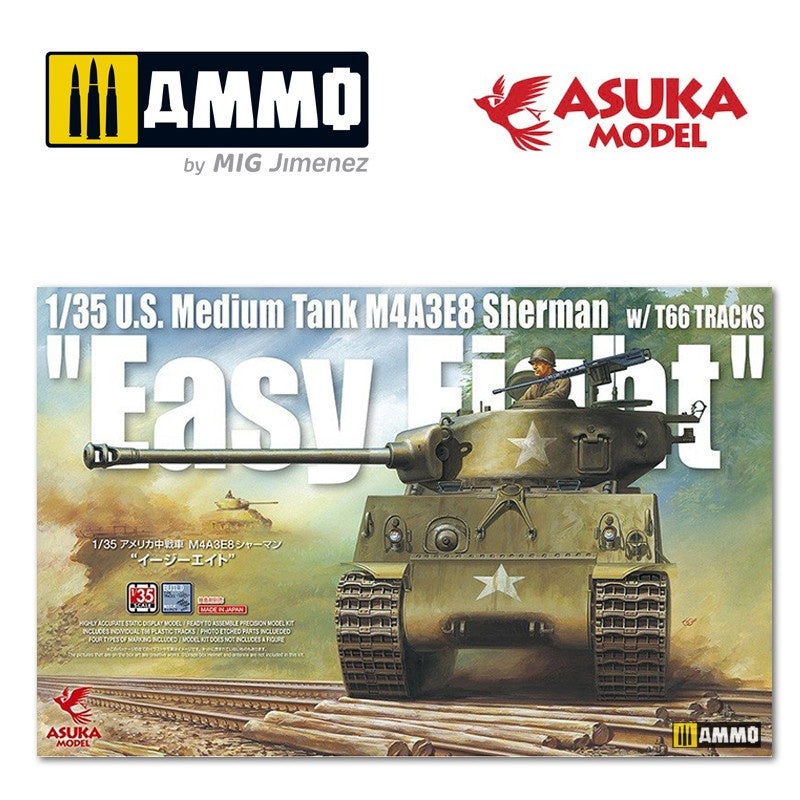 ASUKA – 1/35 US M4A3E8 Sherman