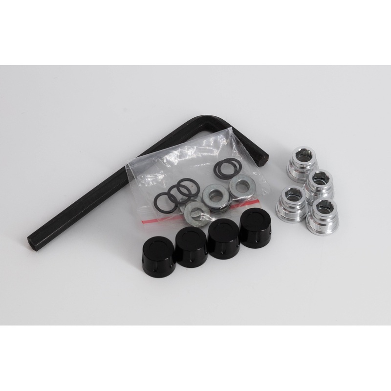 BigHorn RC – M4 Nut Rim Wheel Center Cap Blk Set