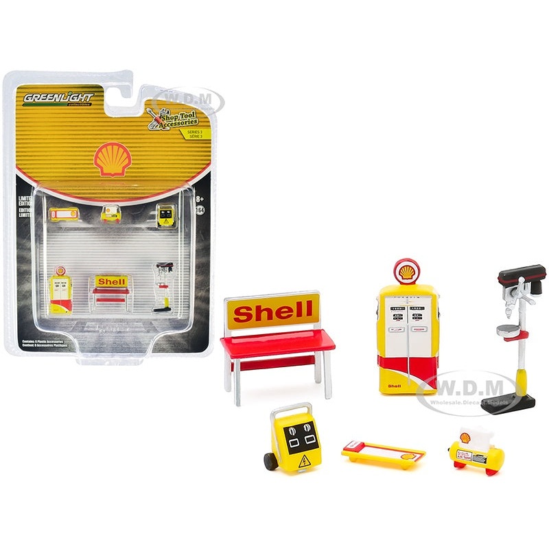 Greenlight – 1/64 Auto Body Shop Shop Tool Accs Series 3 Shell Oil