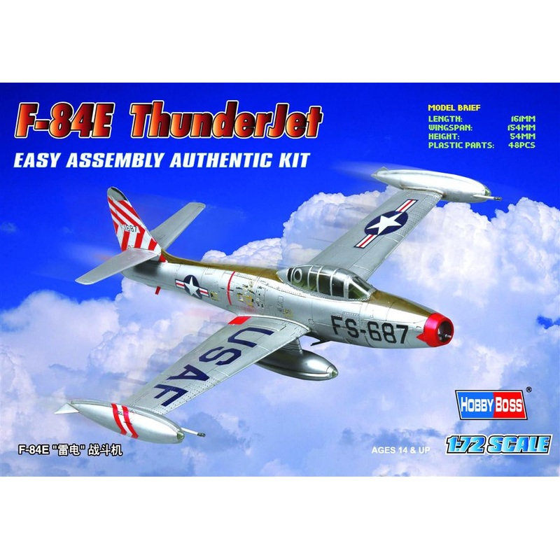 Hobby Boss – 1/72 F-84E Thunderjet Fighter (80246)